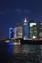 Lujiazui Skyline shanghai at Night Royalty Free Stock Photo