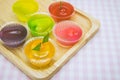 Luk chup jelly-Thai traditional dessert