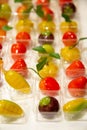 Luk chup thai dessert on plate Royalty Free Stock Photo