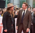 Lukas Nelson and Bradley Cooper on the red carpet for `A Star Is Born` premiere during TIFF2018 Royalty Free Stock Photo