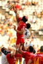 Luke Charteris of USAP Perpignan Royalty Free Stock Photo