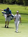 Luke Donald and Caddy Royalty Free Stock Photo