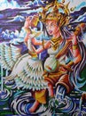 Lukisan Dewi Saraswati