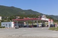 Lukoil Filling station at the entrance to the city Gelendzhik, Krasnodar region, Russia Royalty Free Stock Photo