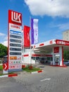 Lukoil petrol station in Giurgiu city, Romania