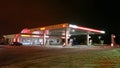 Lukoil gas station in Minsk at night