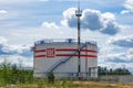 Lukoil oil storage tanks. Uray, Russia, August 2022.