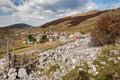 Lukomir, last Bosnia unspoiled village in remote mountains Royalty Free Stock Photo