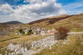 Lukomir, last Bosnia unspoiled village in remote mountains Royalty Free Stock Photo