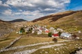 Lukomir, last Bosnia unspoiled village in remote mountains Royalty Free Stock Photo