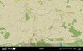 Lukovit outlined, Bulgaria. Topographic Humanitarian Royalty Free Stock Photo