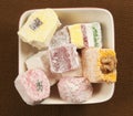Lukum (Turkish Delight) assort Royalty Free Stock Photo