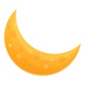 Lullaby moon icon cartoon . Star night