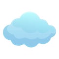 Lullaby night cloud icon cartoon vector. Body cradle