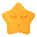 Lullaby star toy icon cartoon . Rocking star