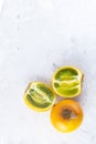 Lulo fruit on white background Royalty Free Stock Photo