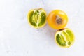 Lulo fruit on white background Royalty Free Stock Photo
