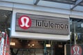 Lululemon storefront with sign and corporate logo exterior near Waikiki Beach