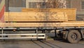 Lumber Flatbed Truck Royalty Free Stock Photo