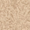 Lumber pattern. Sheet of plywood with fragments of compressed sawdust. Vector