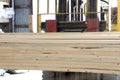 Lumber ready to load. Royalty Free Stock Photo