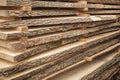 Lumber stack boards Royalty Free Stock Photo