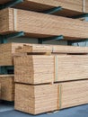 Lumber structural timber indusrty material Royalty Free Stock Photo
