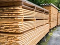 Lumber structural timber indusrty material Royalty Free Stock Photo
