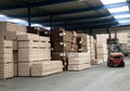 Lumber warehouse Royalty Free Stock Photo