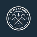 Lumberjack circular logo template