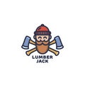 Lumberjack logo template