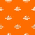 Lumberjack pattern vector orange