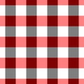 Lumberjack plaid pattern in red and black. Seamless vector pattern. Simple vintage textile design Royalty Free Stock Photo