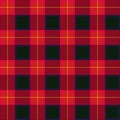 Lumberjack plaid pattern. Seamless vector background. Alternating overlapping black and colored cells. Royalty Free Stock Photo