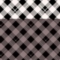 Lumberjack plaid. Scottish pattern in white and black cage. Scottish cage. Buffalo check. Traditional scottish ornament. Vector Royalty Free Stock Photo