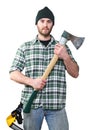 Lumberjack portrait Royalty Free Stock Photo