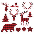 Lumberjack Buffalo Plaid Silhouettes