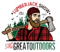 Lumberjack Template Logo.