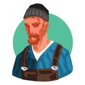 Lumberjack. Vector illustration decorative design