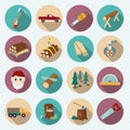 Lumberjack Woodcutter Icons