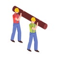Lumberjacks Isometric Icon