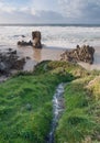 Lumeboo beach in Ferrol, Galicia, Spain.