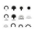 Lumen icon, vector illustration. Royalty Free Stock Photo