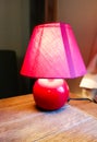 Luminaire on a wooden table Royalty Free Stock Photo