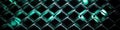 Luminescence Chain Link Fence Texture Background. Generative AI Royalty Free Stock Photo