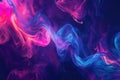 Luminescent Abstract neon wave. Generate Ai