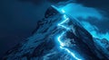 Luminescent Ascent: Guiding Path to Summit Splendor