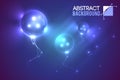 Luminescent Futuristic Balloons Background