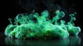 Luminescent Verdancy: Random Green Pointcloud Euphoria Royalty Free Stock Photo