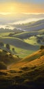 Luministic Oil Painting Digital Poster Of Marin Headlands At Sunrise